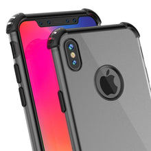 Cargar imagen en el visor de la galería, iPhone X Case, Punkcase [BLAZE SERIES] Protective Cover W/ PunkShield Screen Protector [Shockproof] [Slim Fit] for Apple iPhone 10 [Black] 
