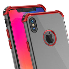 Cargar imagen en el visor de la galería, iPhone X Case, Punkcase [BLAZE SERIES] Protective Cover W/ PunkShield Screen Protector [Shockproof] [Slim Fit] for Apple iPhone 10 [Red] 
