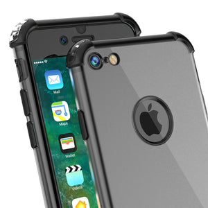 iPhone 8 Case, Punkcase [BLAZE SERIES] Protective Cover W/ PunkShield Screen Protector [Shockproof] [Slim Fit] for Apple iPhone [Black] (Color in image: Rose gold)