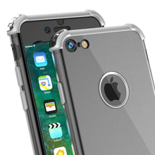 Cargar imagen en el visor de la galería, iPhone 7 Case, Punkcase [BLAZE SERIES] Protective Cover W/ PunkShield Screen Protector [Shockproof] [Slim Fit] for Apple iPhone [Silver] 
