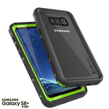 Cargar imagen en el visor de la galería, Galaxy S8 PLUS Waterproof Case, Punkcase [Extreme Series] [Slim Fit] [IP68 Certified] [Shockproof] [Snowproof] [Dirproof] Armor Cover W/ Built In Screen Protector for Samsung Galaxy S8+ [Green] (Color in image: Light blue)
