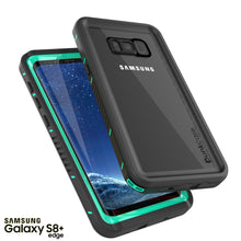Cargar imagen en el visor de la galería, Galaxy S8 PLUS Waterproof Case, Punkcase [Extreme Series] [Slim Fit] [IP68 Certified] [Shockproof] [Snowproof] [Dirproof] Armor Cover W/ Built In Screen Protector for Samsung Galaxy S8+ [Teal] (Color in image: Black)

