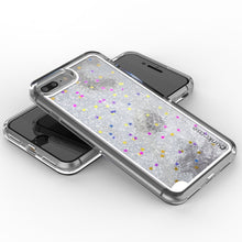 Cargar imagen en el visor de la galería, iPhone 7 Plus Case, PunkCase LIQUID Silver Series, Protective Dual Layer Floating Glitter Cover (Color in image: teal)
