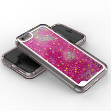 Load image into Gallery viewer, iPhone 7 Case, PunkCase LIQUID Pink Series, Protective Dual Layer Floating Glitter Cover (Color in image: green)
