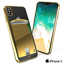 Load image into Gallery viewer, iPhone X Case, PUNKcase [LUCID Series] Slim Fit Protective Dual Layer Armor Cover W/ Scratch Resistant PUNKSHIELD Screen Protector [GOLD] (Color in image: Rose)
