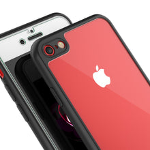 Cargar imagen en el visor de la galería, iPhone 7 Case [MASK Series] [BLACK] Full Body Hybrid Dual Layer TPU Cover W/ protective Tempered Glass Screen Protector (Color in image: white)
