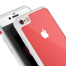 Cargar imagen en el visor de la galería, iPhone SE (4.7&quot;) Case [MASK Series] [WHITE] Full Body Hybrid Dual Layer TPU Cover W/ protective Tempered Glass Screen Protector (Color in image: black)
