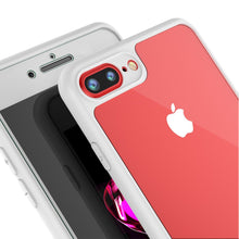 Cargar imagen en el visor de la galería, iPhone 8+ Plus Case, Punkcase [MASK Series] [WHITE] Full Body Hybrid Dual Layer TPU Cover W/ protective Tempered Glass Screen Protector (Color in image: black)
