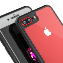 Cargar imagen en el visor de la galería, iPhone 8+ Plus Case, Punkcase [MASK Series] [BLACK] Full Body Hybrid Dual Layer TPU Cover W/ protective Tempered Glass Screen Protector (Color in image: white)
