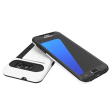 Load image into Gallery viewer, Galaxy s7 Case PunkCase CLUTCH White Series Slim Armor Soft Cover Case w/ Tempered Glass (Color in image: Grey)
