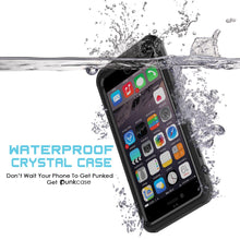 Cargar imagen en el visor de la galería, iPhone 6/6S Waterproof Case, PUNKcase CRYSTAL Black W/ Attached Screen Protector  | Warranty (Color in image: white)
