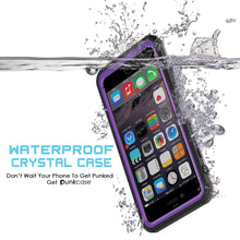Cargar imagen en el visor de la galería, iPhone 6/6S Waterproof Case, PUNKcase CRYSTAL Purple W/ Attached Screen Protector  | Warranty (Color in image: black)
