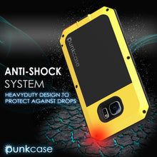 Load image into Gallery viewer, Galaxy S6 EDGE+ Plus  Case, PUNKcase Metallic Neon Shockproof  Slim Metal Armor Case (Color in image: black)
