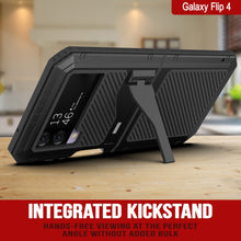 Load image into Gallery viewer, Carcasa de metal Galaxy Z Flip4, resistente de grado militar con protección completa resistente [Negro]
